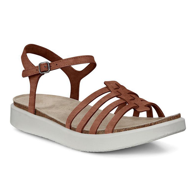 Women Ecco Corksphere Sandal - Sandals Brown - India KRSQDH496